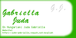 gabriella juda business card